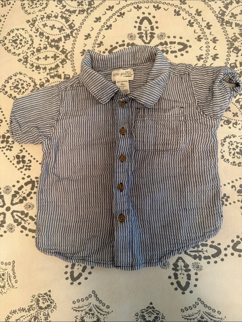 Carters button elastic